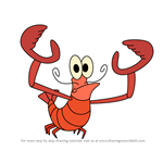 How to Draw Lobster from Zig & Sharko