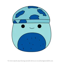 How to Draw Ankur the Mushroom from Squishmallows