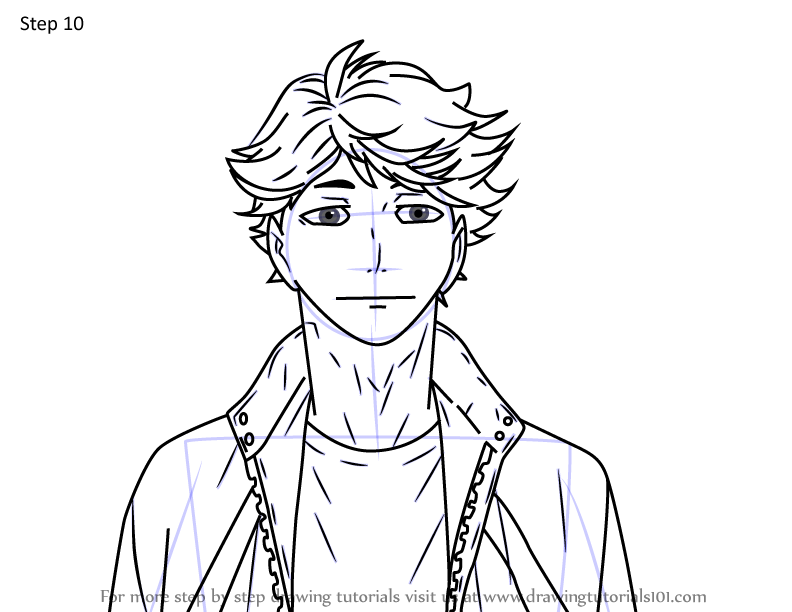 How To Draw Toru Oikawa From Haikyuu Haikyuu Step By Step