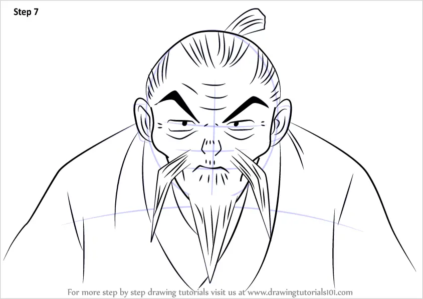 How To Draw Grandpa Higurashi From Inuyasha Inuyasha Step By Step