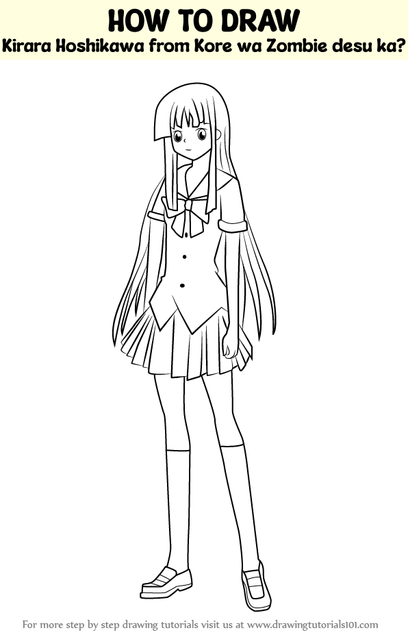 How To Draw Kirara Hoshikawa From Kore Wa Zombie Desu Ka Kore Wa