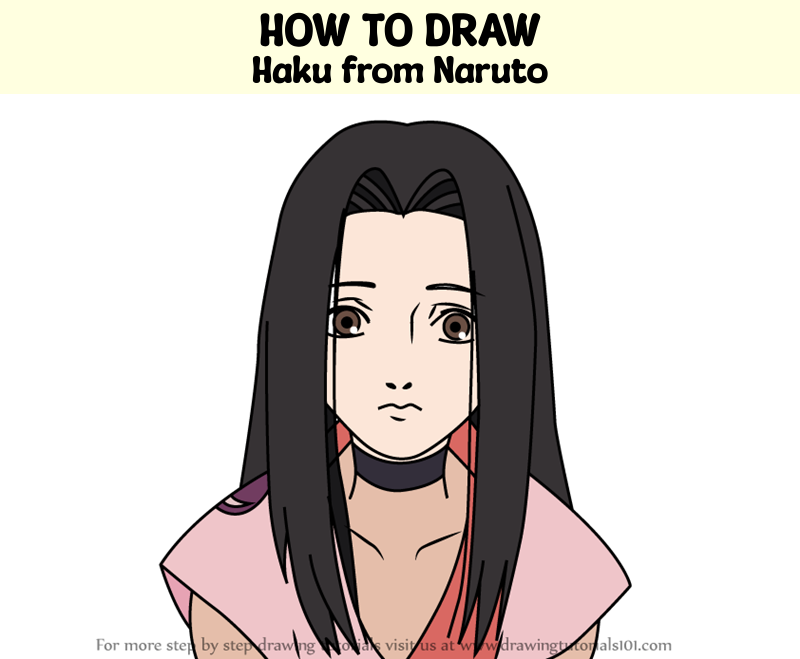 How To Draw Haku From Naruto Naruto Step By Step