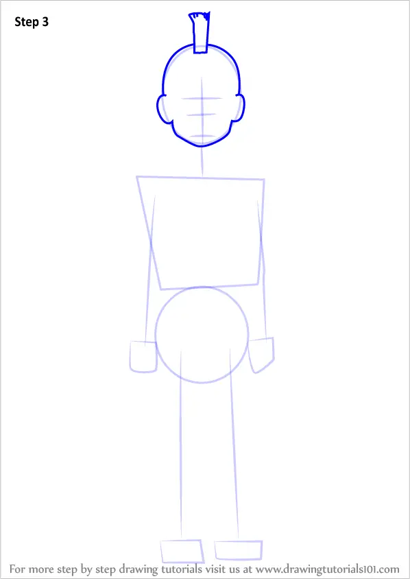 How To Draw Tsuyoshi Nakanojou From Nichijou Nichijou Step By Step