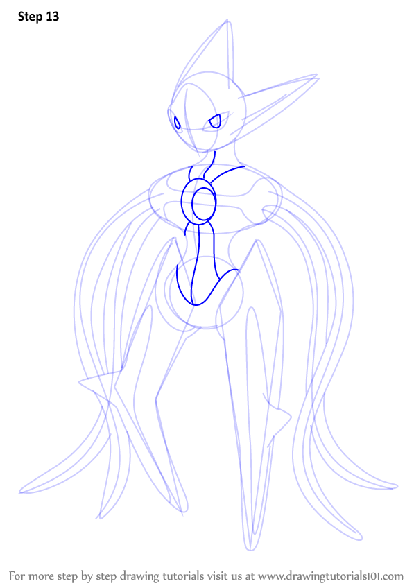 Learn How To Draw Deoxys From Pokemon (pokemon) Step By Step : Drawing 