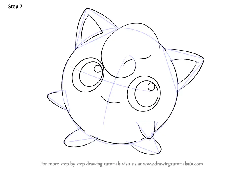 How To Draw Jigglypuff From Pokemon Pokemon Step By Step Drawingtutorials