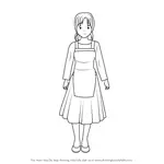 How to Draw Red's mother from Pokémon Origins