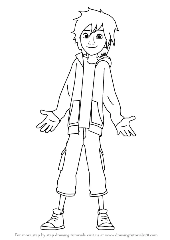 Hiro Hamada Coloring Pages Coloring Pages