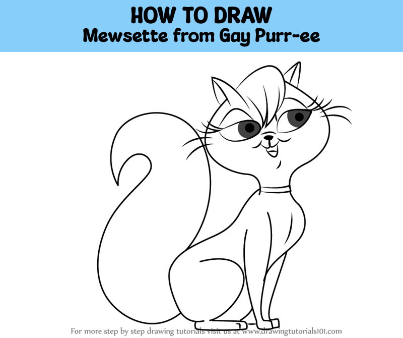 How To Draw Mewsette From Gay Purr Ee Gay Purr Ee Step By Step