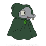 How to Draw Mouse Wizard from Adventure Time