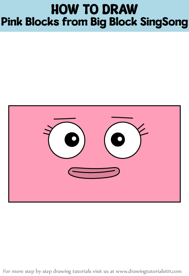 How To Draw Pink Blocks From Big Block Singsong Big Block Singsong