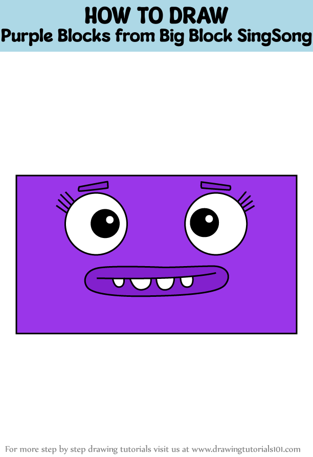 How To Draw Purple Blocks From Big Block Singsong Big Block Singsong