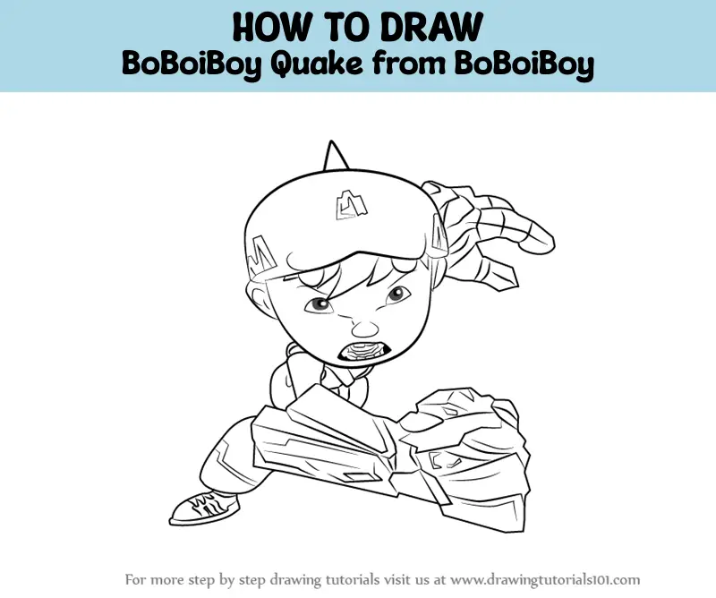 Learn How To Draw Boboiboy Boboiboy Step By Step Drawing Tutoria