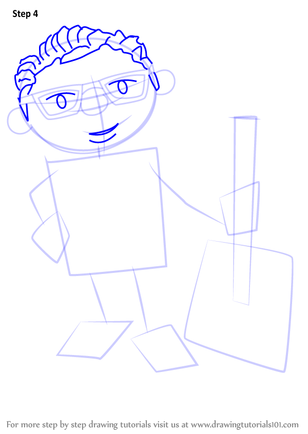 How To Draw Lennie Lazenby From Bob The Builder Bob The Builder Step