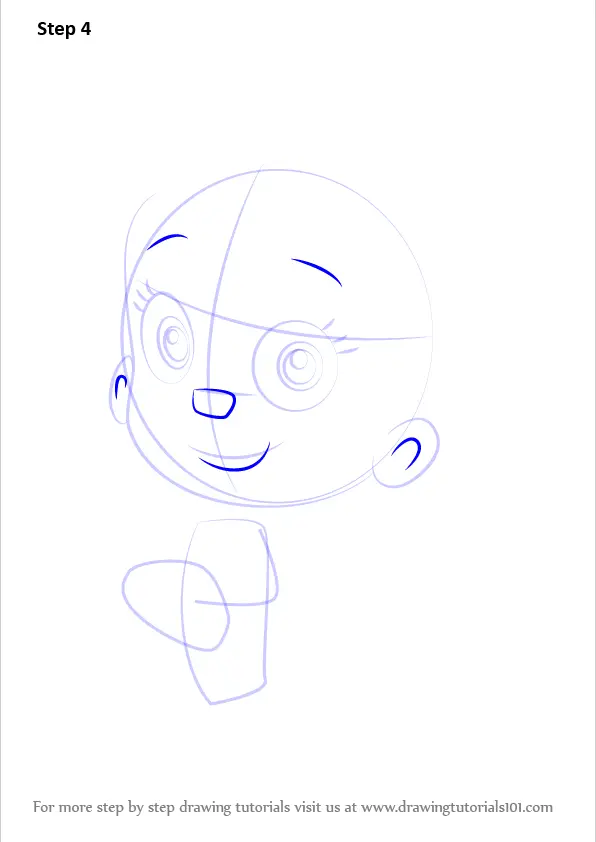 Learn How to Draw Molly from Bubble Guppies (Bubble Guppies) Step by