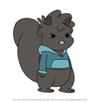How to Draw Lookalike Squirrels from Camp Camp