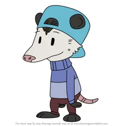 How to Draw Alejandro Possum from Elinor Wonders Why