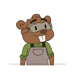 How to Draw Mr. Beaver from Elinor Wonders Why