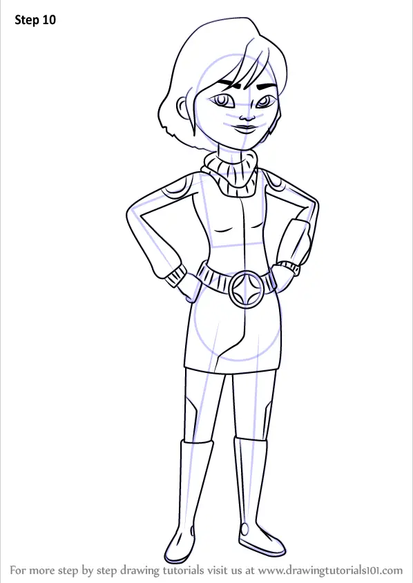 How To Draw Phoebe Callisto From Miles From Tomorrowland Miles From