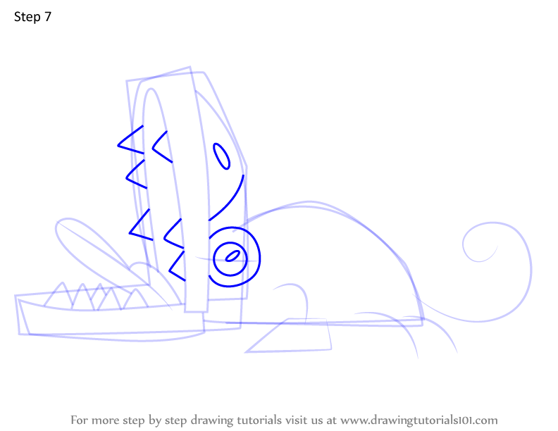 How To Draw Crocs From Mixels Mixels Step By Step