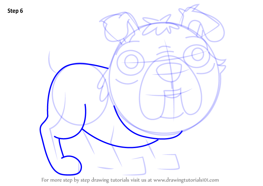 How To Draw Stuffy From Pound Puppies Pound Puppies Step By Step