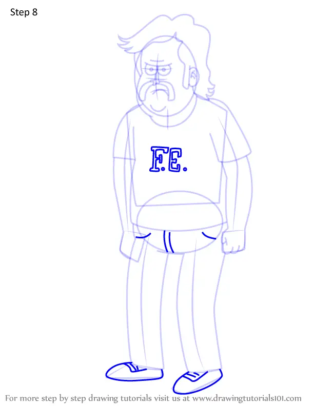 How To Draw Chuck From Regular Show Regular Show Step By Step