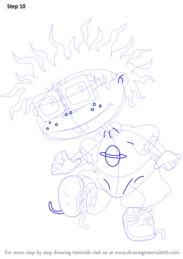 Learn How to Draw Chuckie from Rugrats (Rugrats) Step by Step Drawing