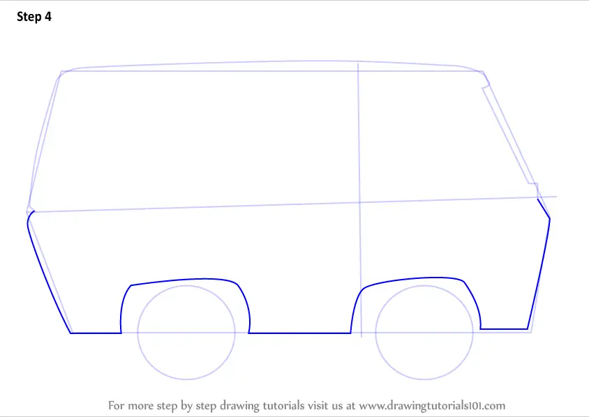 Step by Step How to Draw The Mystery Machine from ScoobyDoo