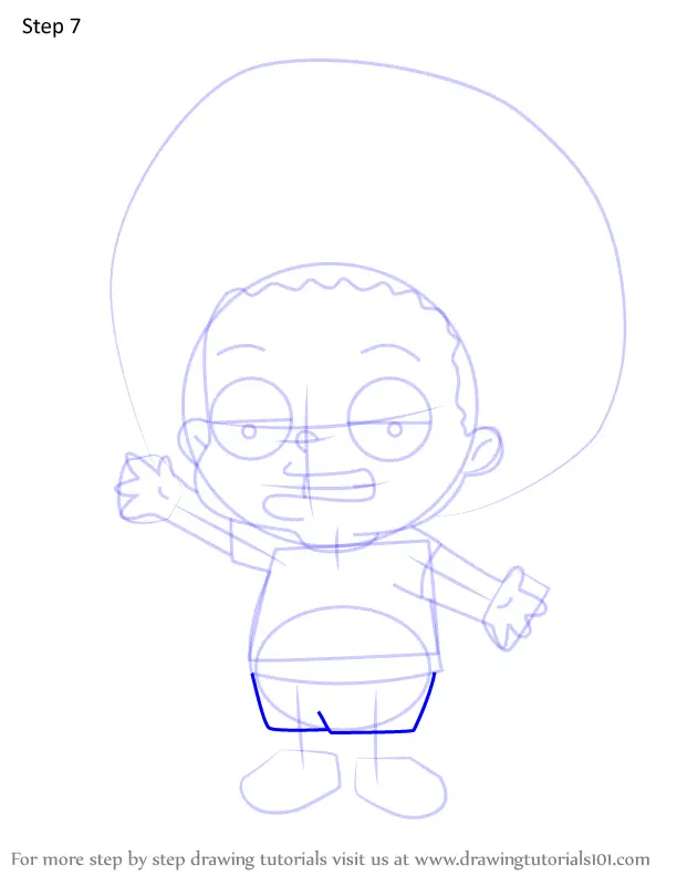 How To Draw Rallo Tubbs From The Cleveland Show The Cleveland Show