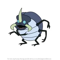 How to Draw Carrion Beetle from The Grim Adventures of Billy & Mandy