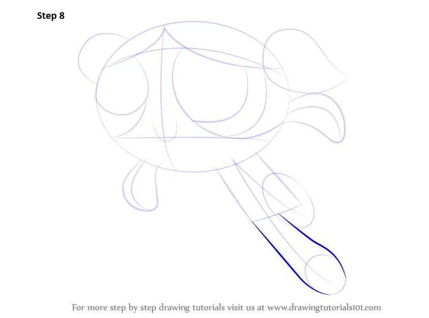 How To Draw Bubbles From The Powerpuff Girls The Powerpuff Girls Step