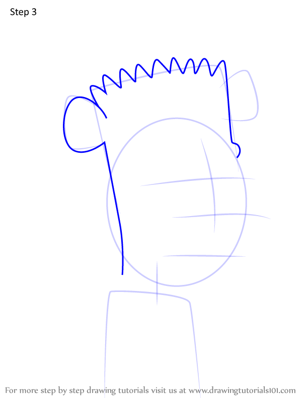 How To Draw Bart Bart From Simpsons The Simpsons Step By Step