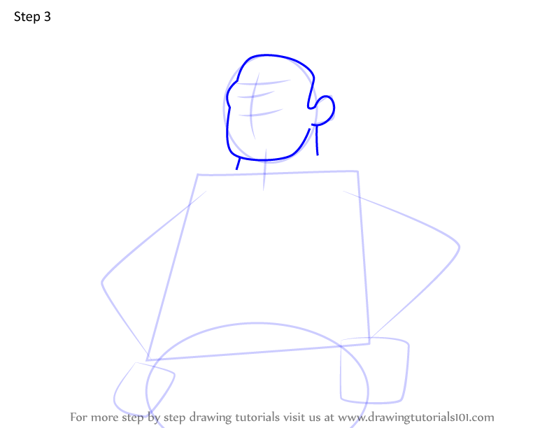 How To Draw Nate S Father From We Bare Bears We Bare Bears Step By