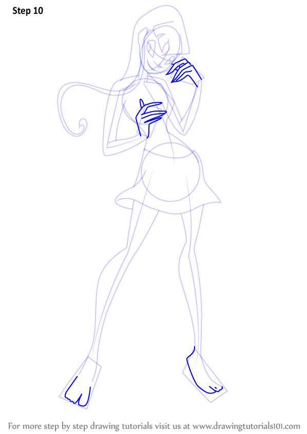 Learn How To Draw Stella From Winx Club Winx Club Step By Step 9486