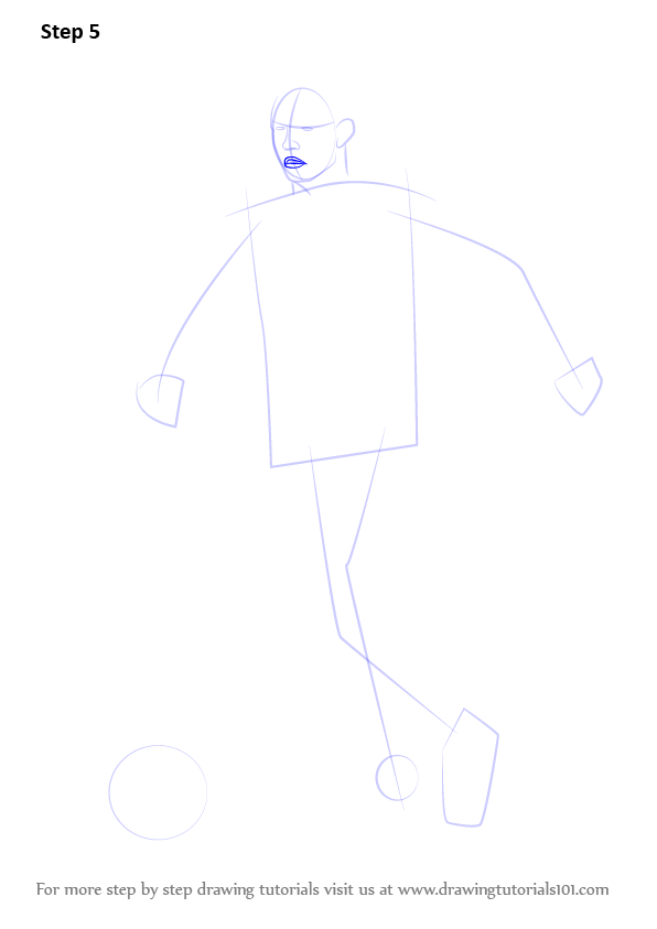 Learn How to Draw Cristiano Ronaldo (Footballers) Step by Step