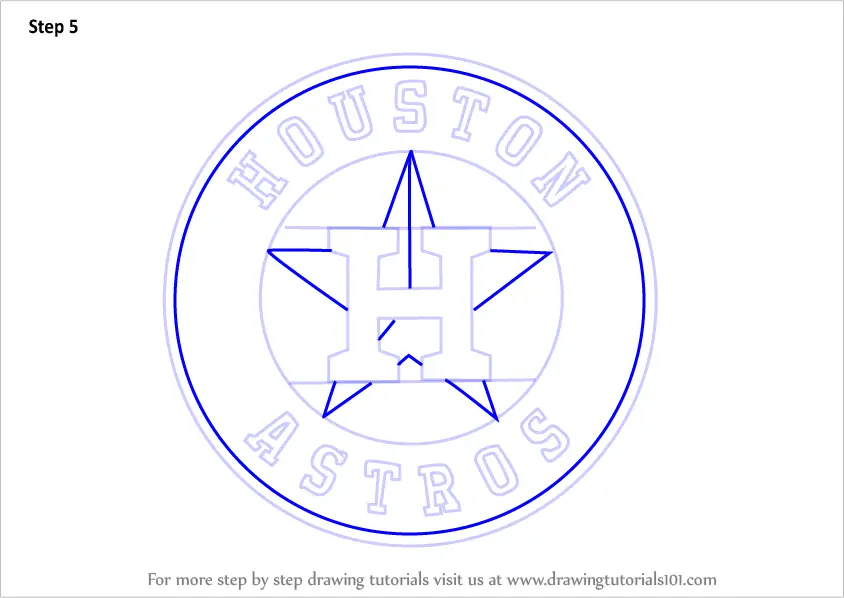 Step by Step How to Draw Houston Astros Logo