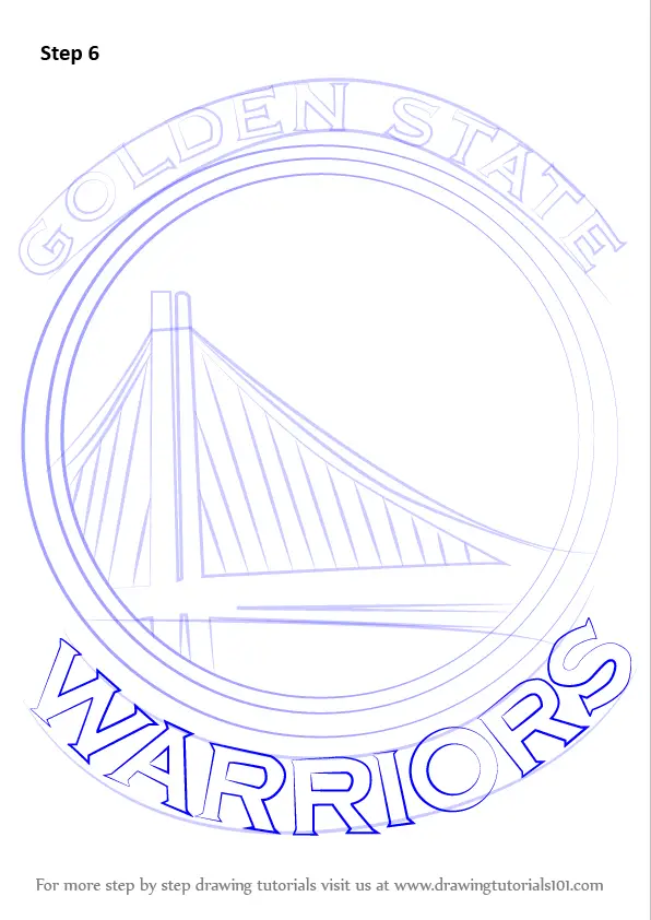 Learn How to Draw Golden State Warriors Logo (NBA) Step by Step
