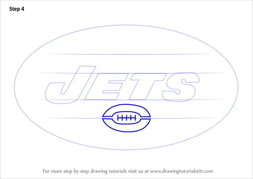Learn How to Draw New York Jets Logo (NFL) Step by Step Drawing Tutorials