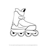 Learn How to Draw Ice Skates (Other Sports) Step by Step : Drawing