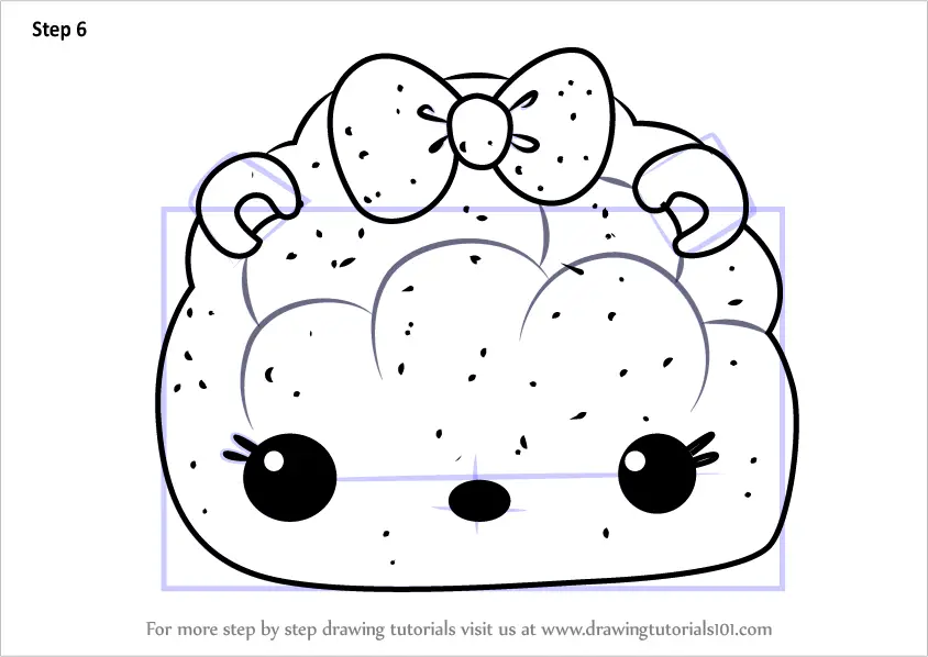 How To Draw Peachy Light Up From Num Noms Num Noms Step By Step