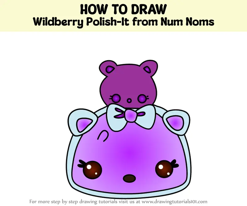 How To Draw Wildberry Polish It From Num Noms Num Noms Step By Step