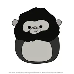 How to Draw Aron the Gorilla from Squishmallows
