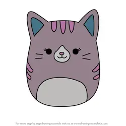 How to Draw Filippa the Tabby Cat from Squishmallows