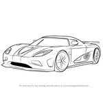 How to Draw Koenigsegg Agera R