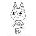 How to Draw Tom from Animal Crossing