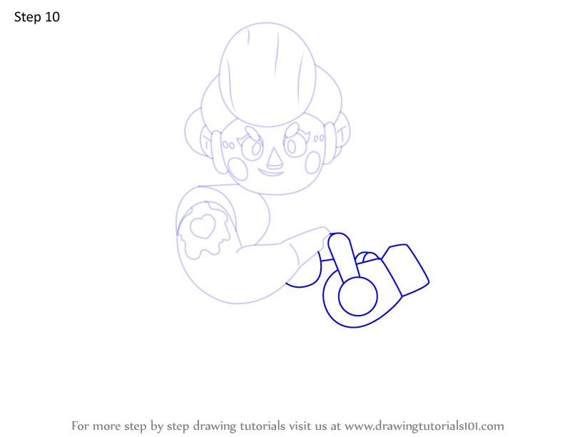 How To Draw Pam From Brawl Stars Brawl Stars Step By Step