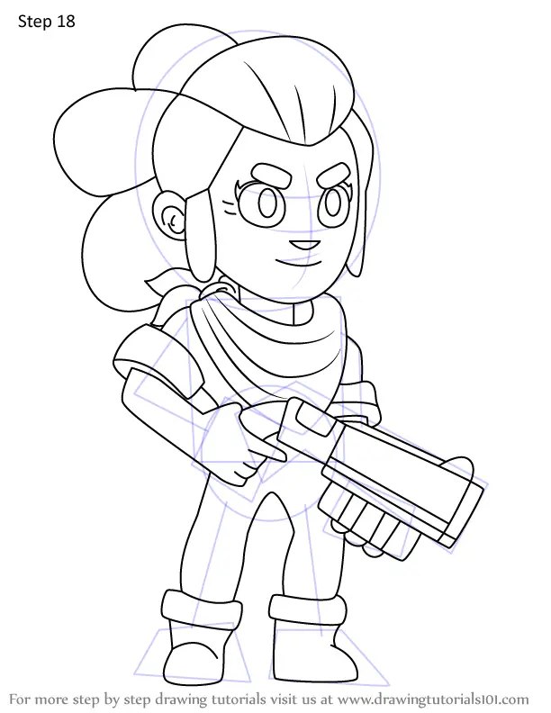 How To Draw Brawl Stars Shelly Coloring Pages Xcolorings My XXX