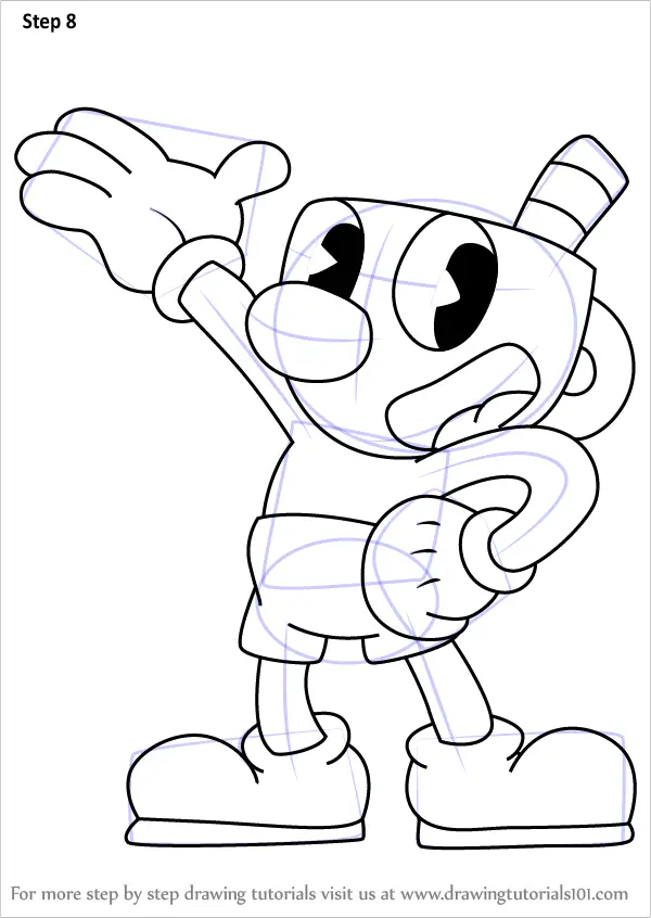 Cuphead Coloring Pages Kamalche