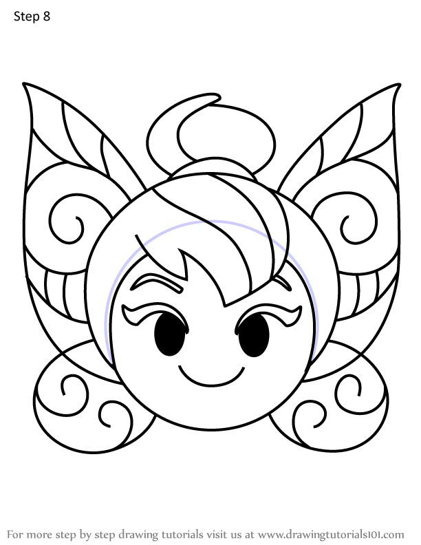 How To Draw Electrical Parade Tinker Bell From Disney Emoji Blitz