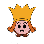 How to Draw King Of Hearts from Disney Emoji Blitz