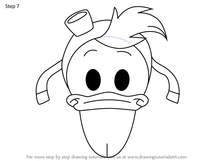 How To Draw Launchpad Mcquack From Disney Emoji Blitz Disney Emoji